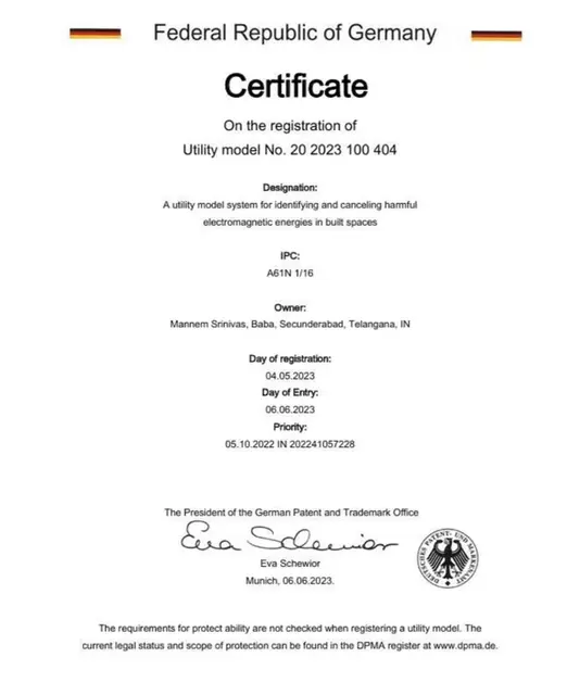 German utility model certificate — Federal Republic of Germany (English)