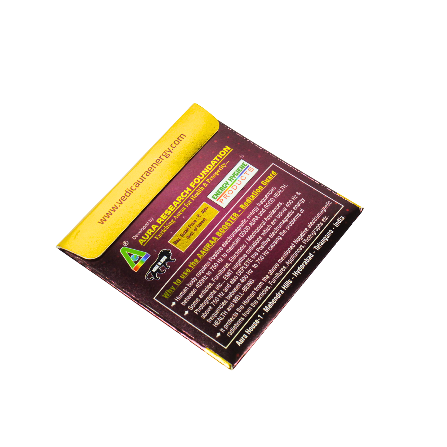 Radiation Guard for appliances — pack back with details